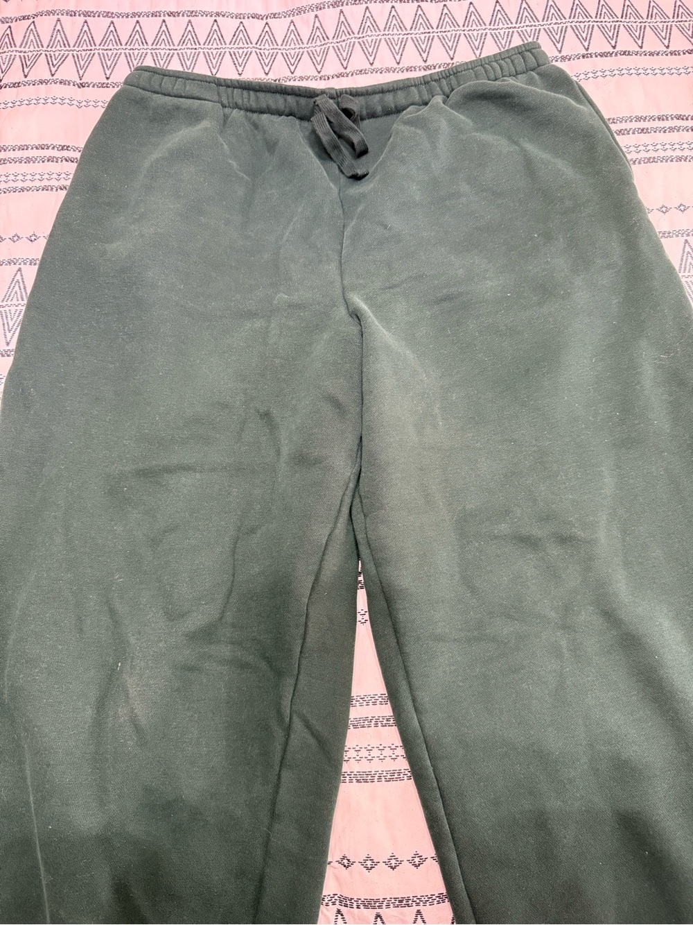 American Eagle Olive Green Fleece Sweatpants